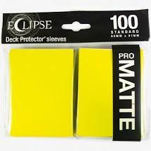 Deck Protectors: Pro-Matte Eclipse Lemon Yellow 100 count